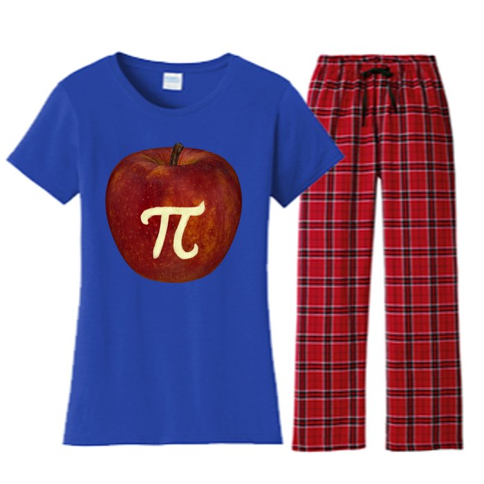 Funny Math Geek Apple Pie Pi Day Gift Women's Flannel Pajama Set