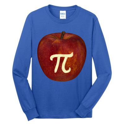 Funny Math Geek Apple Pie Pi Day Gift Tall Long Sleeve T-Shirt
