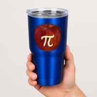 Funny Math Geek Apple Pie Pi Day Gift Tumbler