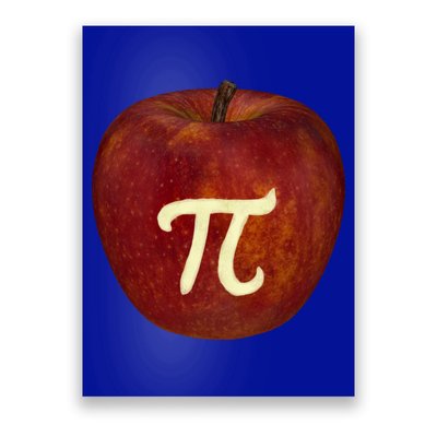 Funny Math Geek Apple Pie Pi Day Gift Poster