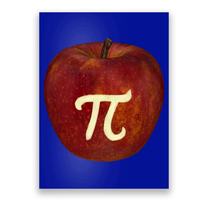 Funny Math Geek Apple Pie Pi Day Gift Poster
