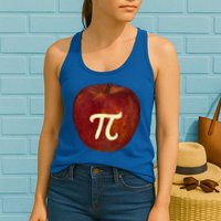Funny Math Geek Apple Pie Pi Day Gift Womens Tank Top