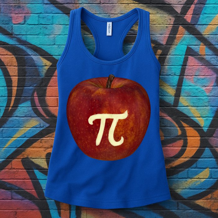 Funny Math Geek Apple Pie Pi Day Gift Womens Tank Top