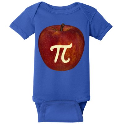 Funny Math Geek Apple Pie Pi Day Gift Baby Bodysuit