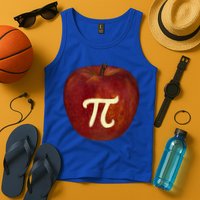 Funny Math Geek Apple Pie Pi Day Gift Tank Top