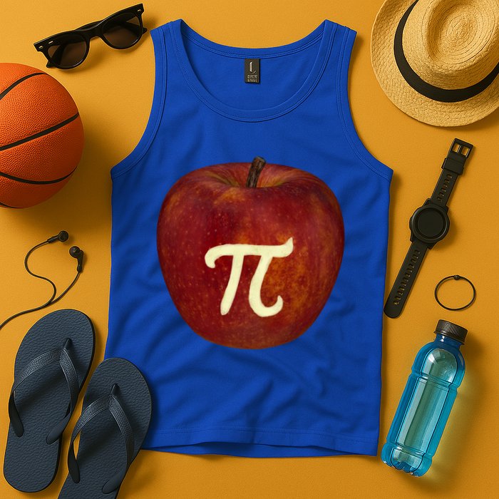 Funny Math Geek Apple Pie Pi Day Gift Tank Top