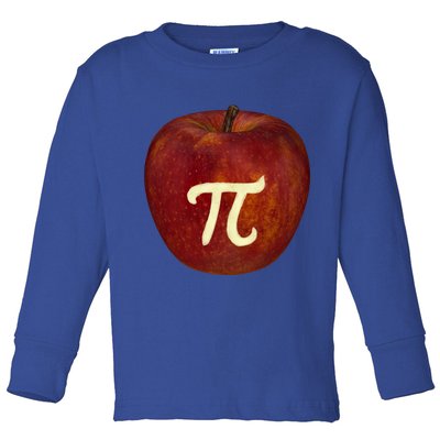 Funny Math Geek Apple Pie Pi Day Gift Toddler Long Sleeve Shirt