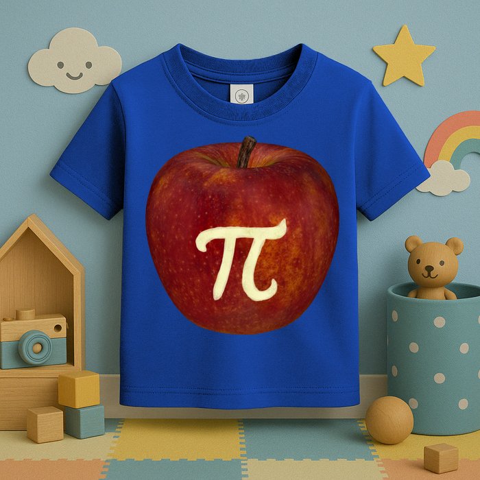 Funny Math Geek Apple Pie Pi Day Gift Toddler T-Shirt