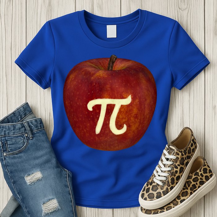 Funny Math Geek Apple Pie Pi Day Gift Womens T-Shirt