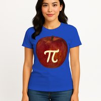 Funny Math Geek Apple Pie Pi Day Gift Womens T-Shirt