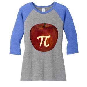 Funny Math Geek Apple Pie Pi Day Gift Women's Tri-Blend 3/4-Sleeve Raglan Shirt