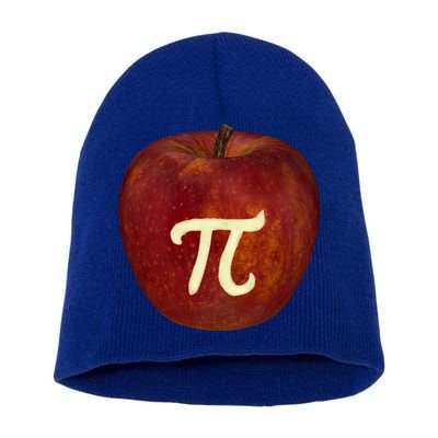 Funny Math Geek Apple Pie Pi Day Gift Short Acrylic Beanie