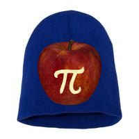 Funny Math Geek Apple Pie Pi Day Gift Short Acrylic Beanie