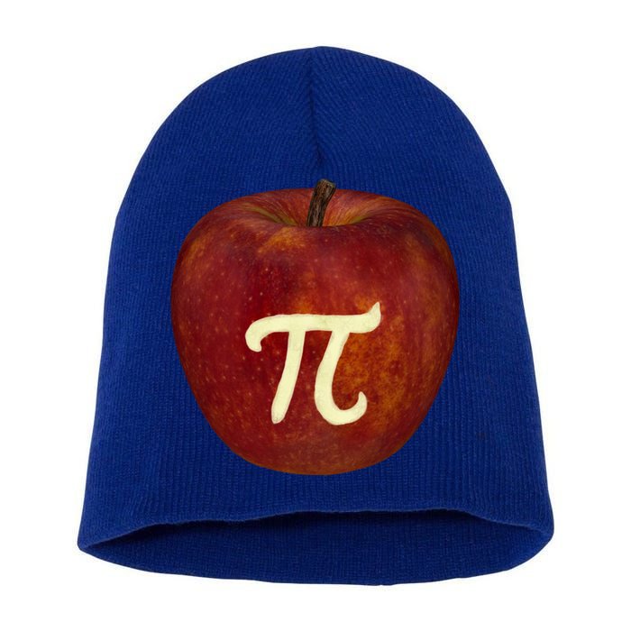 Funny Math Geek Apple Pie Pi Day Gift Short Acrylic Beanie