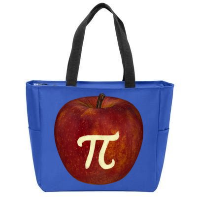 Funny Math Geek Apple Pie Pi Day Gift Zip Tote Bag
