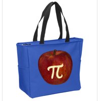 Funny Math Geek Apple Pie Pi Day Gift Zip Tote Bag