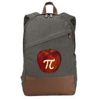 Funny Math Geek Apple Pie Pi Day Gift Cotton Canvas Backpack