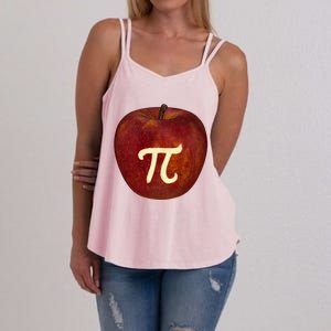 Funny Math Geek Apple Pie Pi Day Gift Women's Strappy Tank