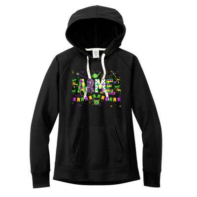 Funny Mardi Gras Farmer Carnival Parade Gift Women's Fleece Hoodie