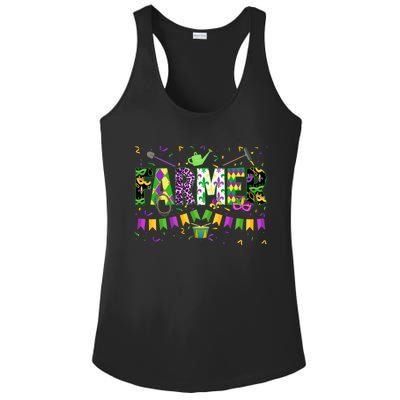 Funny Mardi Gras Farmer Carnival Parade Gift Ladies PosiCharge Competitor Racerback Tank