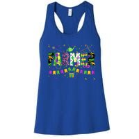 Funny Mardi Gras Farmer Carnival Parade Gift Women's Racerback Tank