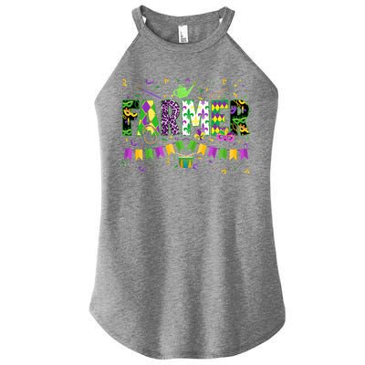 Funny Mardi Gras Farmer Carnival Parade Gift Women's Perfect Tri Rocker Tank