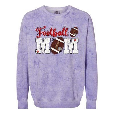 Football Mom Gift Colorblast Crewneck Sweatshirt