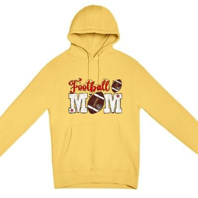 Football Mom Gift Premium Pullover Hoodie