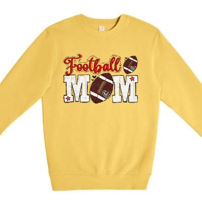 Football Mom Gift Premium Crewneck Sweatshirt