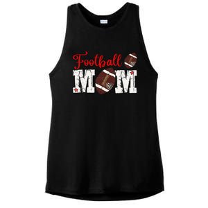 Football Mom Gift Ladies PosiCharge Tri-Blend Wicking Tank