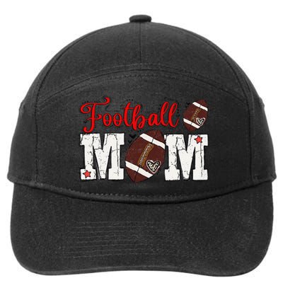 Football Mom Gift 7-Panel Snapback Hat