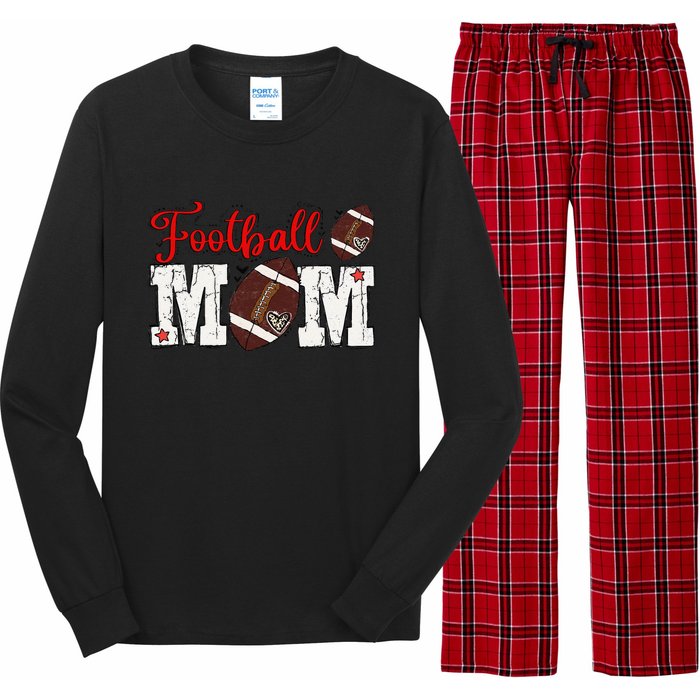 Football Mom Gift Long Sleeve Pajama Set