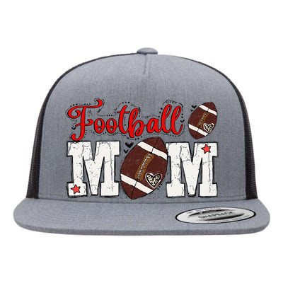 Football Mom Gift Flat Bill Trucker Hat