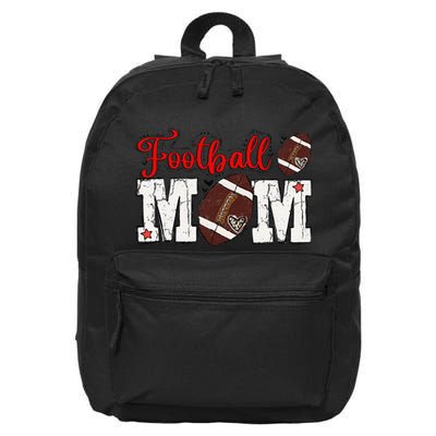 Football Mom Gift 16 in Basic Backpack