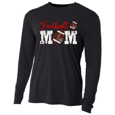 Football Mom Gift Cooling Performance Long Sleeve Crew