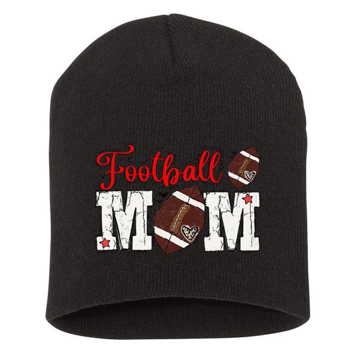 Football Mom Gift Short Acrylic Beanie