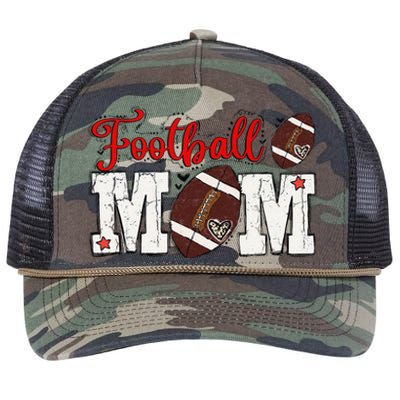 Football Mom Gift Retro Rope Trucker Hat Cap