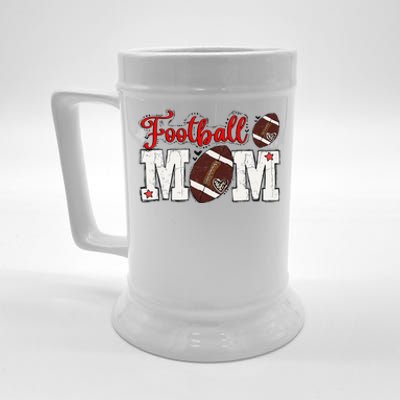 Football Mom Gift Beer Stein