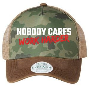 Fitness Motivation Gym Workout Nobody Cares Work Harder Gift Legacy Tie Dye Trucker Hat