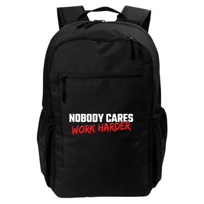 Fitness Motivation Gym Workout Nobody Cares Work Harder Gift Backpack