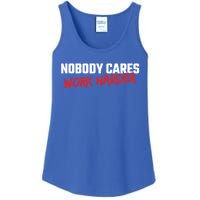 Fitness Motivation Gym Workout Nobody Cares Work Harder Gift Ladies Essential Tank