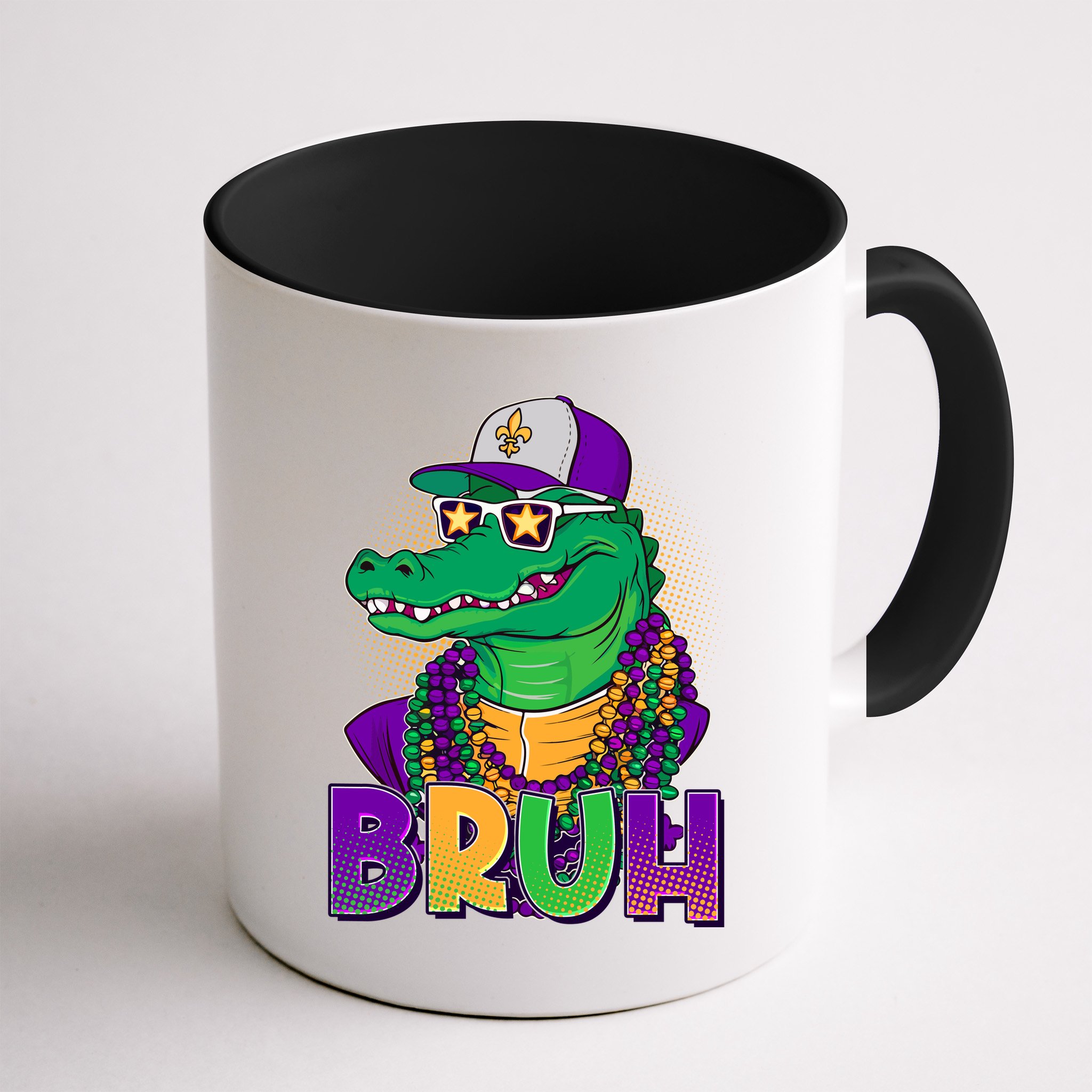 Funny Mardi Gras Bruh Alligator Mug