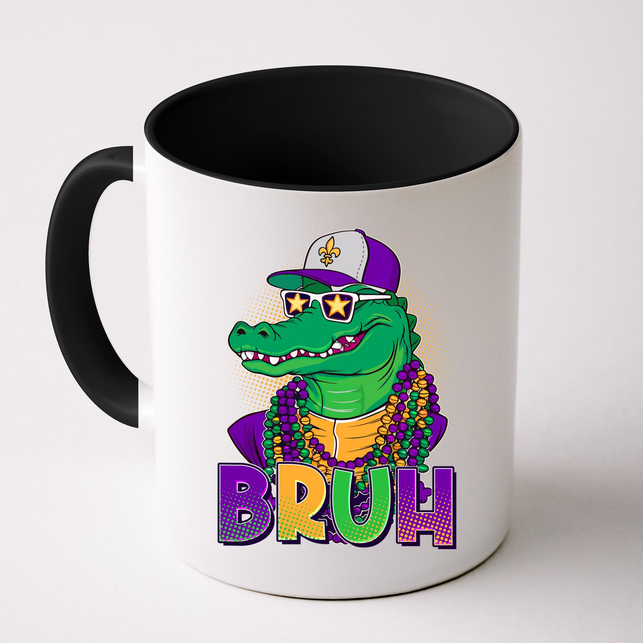 Funny Mardi Gras Bruh Alligator Mug