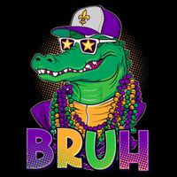 Funny Mardi Gras Bruh Alligator Mug