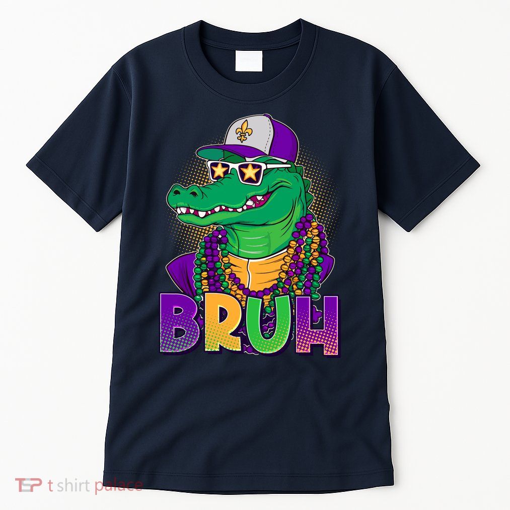 Funny Mardi Gras Bruh Alligator Tall T-Shirt