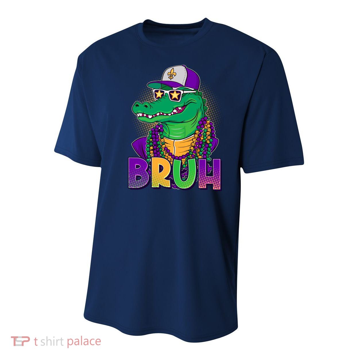 Funny Mardi Gras Bruh Alligator Youth Performance Sprint T-Shirt