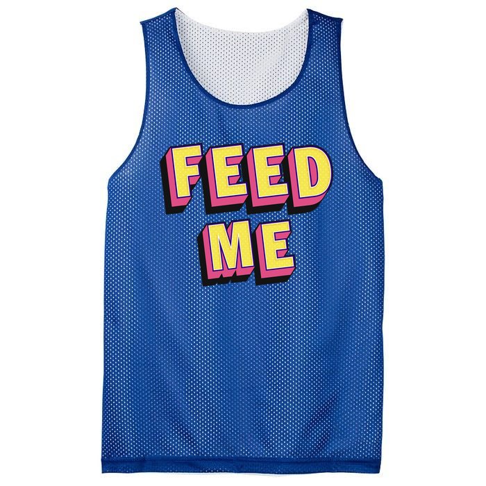 Feed Me Gift Mesh Reversible Basketball Jersey Tank