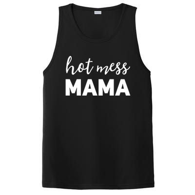 Funny Mom Great Gift With Sayings Mothers Day Gift Hot Mess Mama Gift PosiCharge Competitor Tank