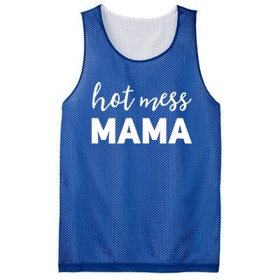 Funny Mom Great Gift With Sayings Mothers Day Gift Hot Mess Mama Gift Mesh Reversible Basketball Jersey Tank