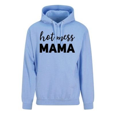 Funny Mom Great Gift With Sayings Mothers Day Gift Hot Mess Mama Gift Unisex Surf Hoodie